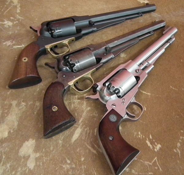 Remington Pedersoli and Ruger revolvers 